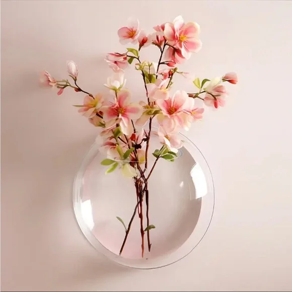 ❗️SOLD❗️2 (TWO) Wall-mounted Decorative Set, Hydroponic Plant Transparent - Picture 9 of 16